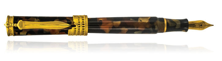 Paestrum Tortoise Stipula Gladiator Collection Fountain Pens