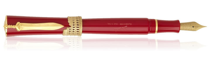 Red Stipula Gladiator Collection Fountain Pens