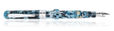 Conklin Mark Twain Crescent Filler Series Fountain Pens in Blue Array