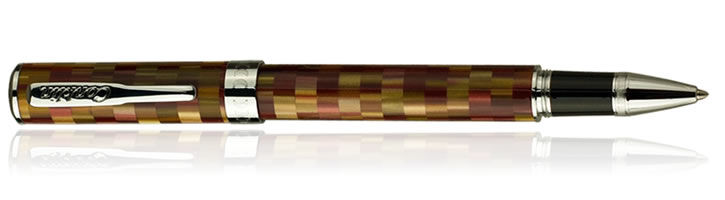 Red Conklin Stylograph Mosaic Series Rollerball Pens