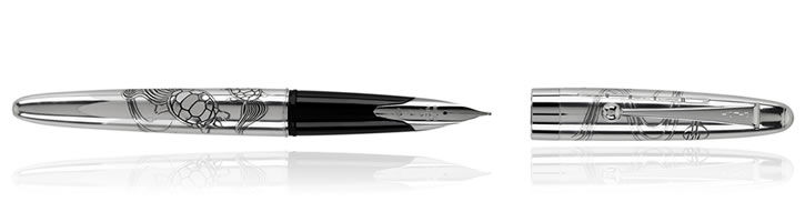 Turtles Namiki Sterling Silver Collection Fountain Pens