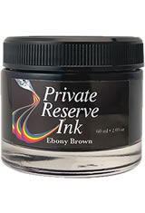 Ebony Brown Private Reserve Bottled Ink(60ml) Fountain Pen Ink