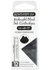 Midnight Black Monteverde International Standard Size Cartridge(12pk) Fountain Pen Ink