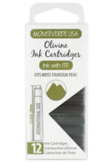 Olivine Monteverde International Standard Size Cartridge(12pk) Fountain Pen Ink