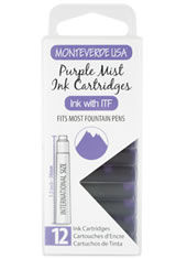 Purple Mist Monteverde International Standard Size Cartridge(12pk) Fountain Pen Ink