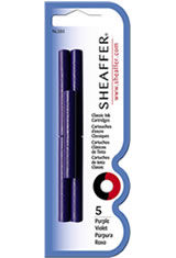 Purple Sheaffer Skrip Ink Cartridges(5pk) Fountain Pen Ink