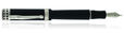 Delta Romeo and Juliet Fountain Pens in Jet Black