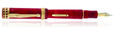 Delta Romeo and Juliet Fountain Pens in Scarlet Red