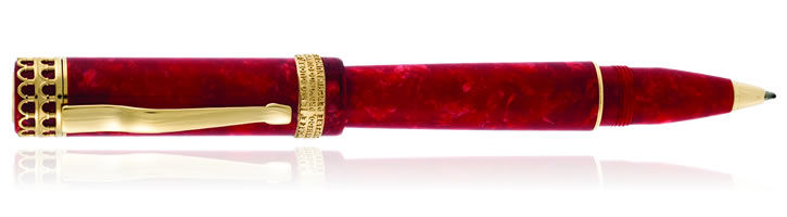 Scarlet Red Delta Romeo and Juliet Rollerball Pens