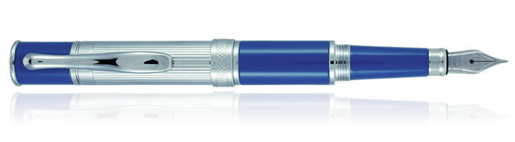 Cobalt Blue Line Cut Monteverde Jewleria Mini Fountain Pens