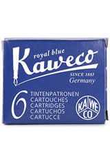 Royal Blue Kaweco Cartridges(6pk)  Fountain Pen Ink