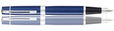 Sheaffer 300 Collection Fountain Pens in Blue Lacquer