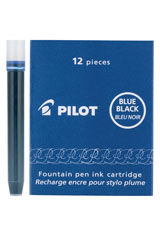 Blue Black Pilot IC-100(12pk) Cartridge Fountain Pen Ink