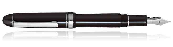 Platinum 3776 Century Black Rhodium Fountain Pens
