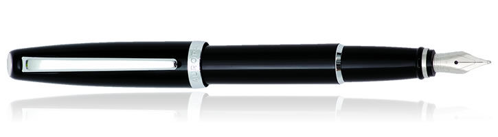 Black Pepper/Silver Aurora Style Fountain Pens