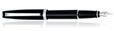 Aurora Style Fountain Pens in Black Pepper/Silver