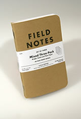 Mixed Paper Field Notes Original Kraft 3-Pack Memo & Notebooks