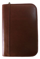 Cognac Aston Leather Collector's 10 Pen Carrying Cases