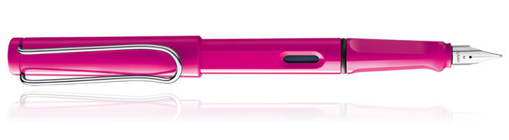 Black Ink / Pink Safari Lamy Ink (50ml) & Pink Safari Fountain Pens
