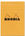 Rhodia Top Staplebound Memo & Notebooks in 3-3/8 X 4-3/4 Orange/Graph