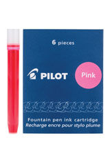 Pink Pilot IC-50(6pk) Cartridge  Fountain Pen Ink