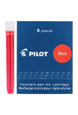 Red Pilot IC-50(6pk) Cartridge  Fountain Pen Ink