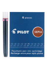 Sepia Pilot IC-50(6pk) Cartridge  Fountain Pen Ink