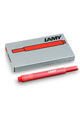 Red Lamy Cartridge(5pk) Fountain Pen Ink
