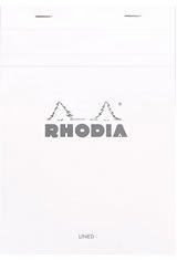 6 X 8-1/4 Lined Rhodia Ice Top Staplebound Memo & Notebooks