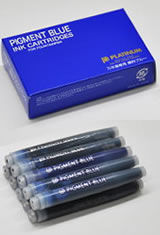Blue Platinum Cartridge(10pk) Pigment Fountain Pen Ink