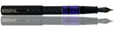 Conklin Word Gauge Fountain Pens in Purple Carbon
