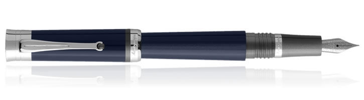 Navy Blue/Grey Montegrappa Desiderio Fountain Pens