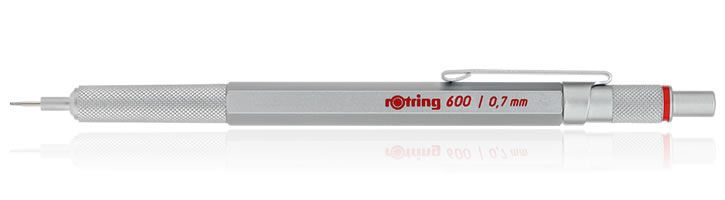 Silver - 0.7mm Rotring 600 Mechanical Pencils
