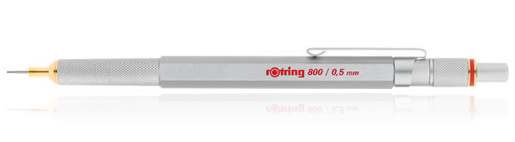 Silver - 0.5mm Rotring 800 Mechanical Pencils