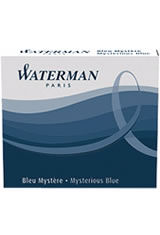 Mysterious Blue Waterman Short International Cartridge(6pk) Fountain Pen Ink