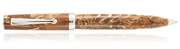 Brown Marble Delta Intesa Rollerball Pens