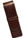 Aston Leather 2 Pen Box Pen Carrying Cases in Squared Brown