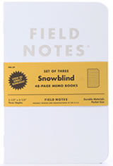 Field Notes Snowblind 3-Pack Memo & Notebooks