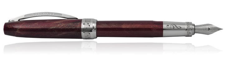 Sparking Burgundy Visconti Hall of Music Fountain Pens
