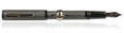 Conklin Matte Carbon Stealth Fountain Pens in Matte Black - Steel