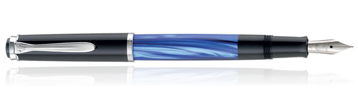 Pelikan M205 Blue Marbled Fountain Pens