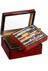 Burlwood Venlo 10 Pen Rests & Display Cases