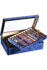 Blue Venlo 20 Pen Rests & Display Cases