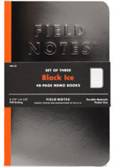 Field Notes Black Ice Memo & Notebooks