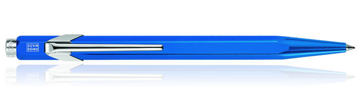 Blue Caran dAche 849 Metal-X Ballpoint Pens