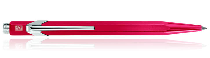 Red Caran dAche 849 Metal-X Ballpoint Pens