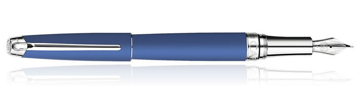 Blue Night Matte Caran dAche Leman Fountain Pens