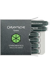 Delicate Green Caran dAche Chromatics Cartridges (6pk)   Fountain Pen Ink