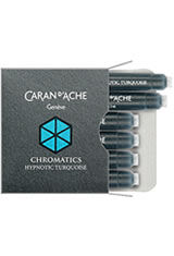 Hypnotic Turquoise Caran dAche Chromatics Cartridges (6pk)   Fountain Pen Ink