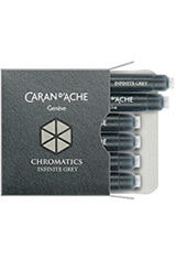 Infinite Grey Caran dAche Chromatics Cartridges (6pk)   Fountain Pen Ink